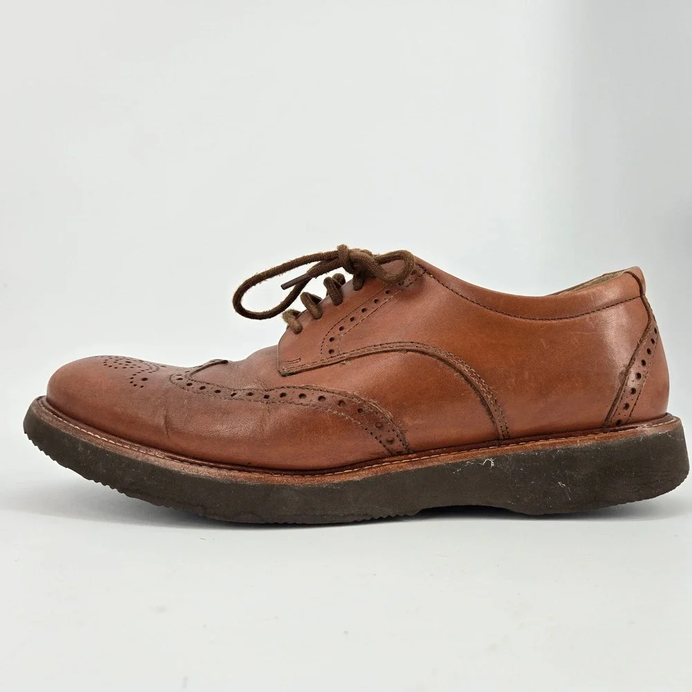 Samuel Hubbard The Tipping Point Wingtip Oxfords Brown Leather Comfort‎ 10M